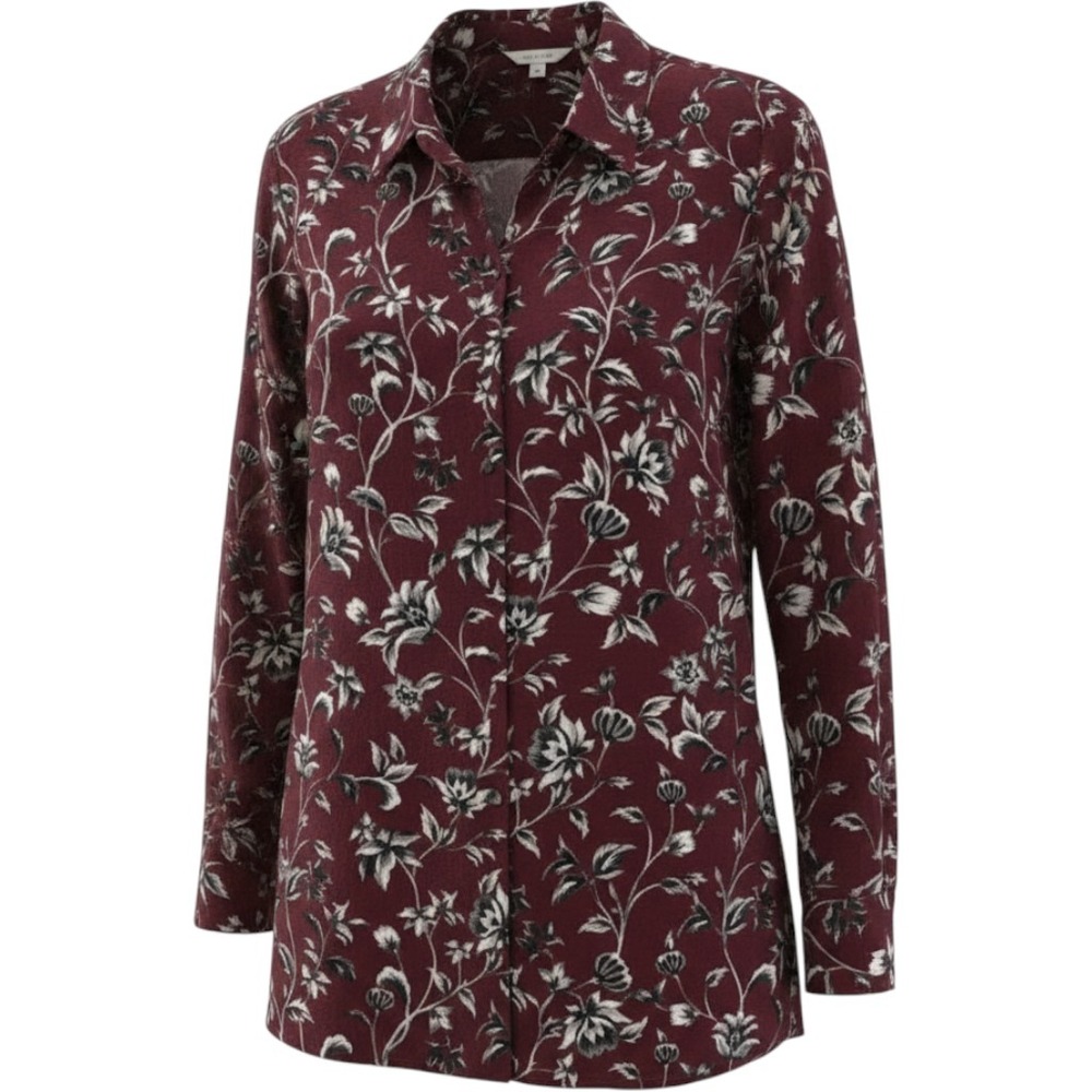 J Jill Women's Floral Button Up